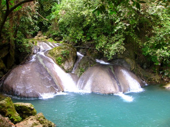 Ahhh... that azure blue waterfall and lagoon!