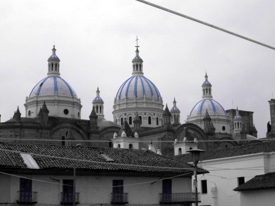 Domes of a church in Cuenca, Ecuador. Domes of a church in Cuenca, Ecuador.