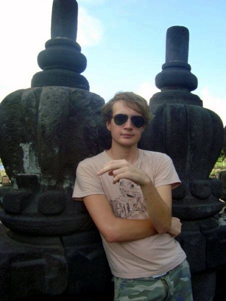 Will looking very cool at Borobodor.