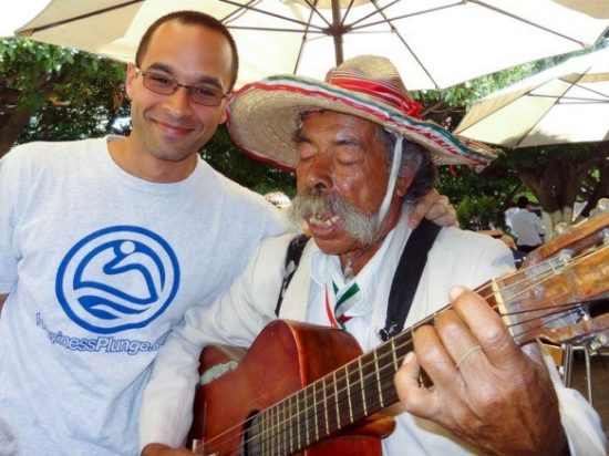 With a Mariachi in Mexico. With a Mariachi in Mexico.