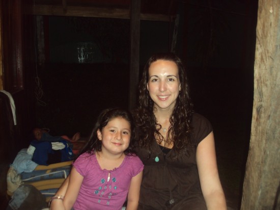 Erin and her host sister, Carolina, on vacation.
