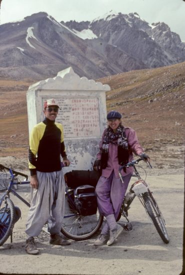 John and Nancy on top of Khunjerab Pass between China and Pakistan in 1990. (15397 feet) John and Nancy on top of Khunjerab Pass between China and Pakistan in 1990. (15397 feet)