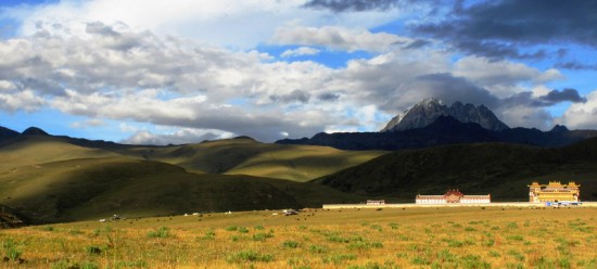 A monastery on the grasslands of Tagong, in Sichuan, China. A monastery on the grasslands of Tagong, in Sichuan, China.
