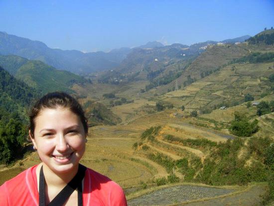 The view of rice terraces in Sapa, Vietnam. The view of rice terraces in Sapa, Vietnam.