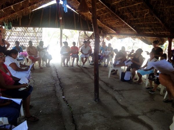 Ben helping with a talk on diabetes with community members in Nicaragua. Ben helping with a talk on diabetes with community members in Nicaragua.