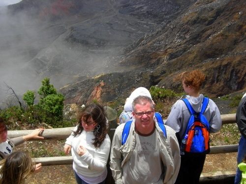 At the mouth of Arenal Volcano during group Costa Rica travel. At the mouth of Arenal Volcano during group Costa Rica travel.