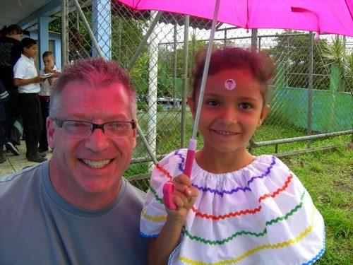 Scott with a young student during Costa Rica travel. Scott with a young student during Costa Rica travel.