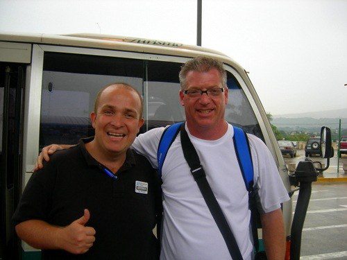 Scott with his "Awesome EF tour guide!" for his Costa Rica travel. Scott with his "Awesome EF tour guide!" for his Costa Rica travel.