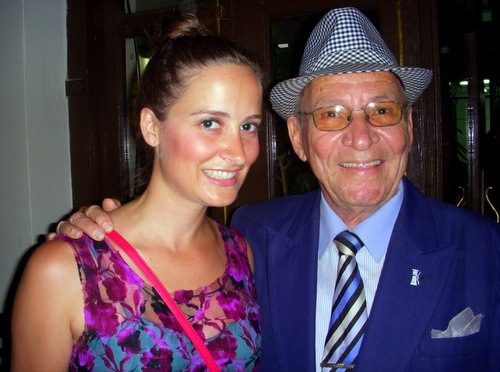 Sarah with a member of the Buena Vista Social Club!
