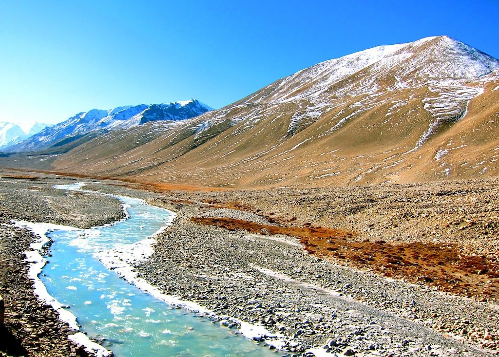 Rory's path on the way to Mt. Everest in Tibet.