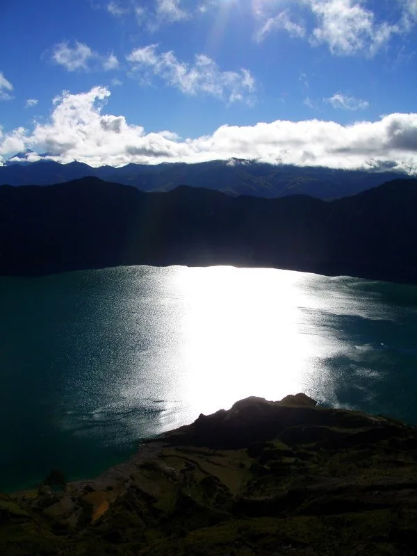 Lake Quilatoa, Ecuador: Elevation 12,800 feet!