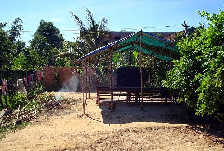 One of the English School classrooms where Abbie taught in Cambodia.