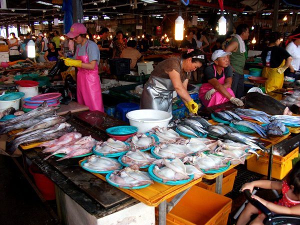 South Korean food markets