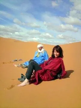 Relaxing in the Sahara desert!