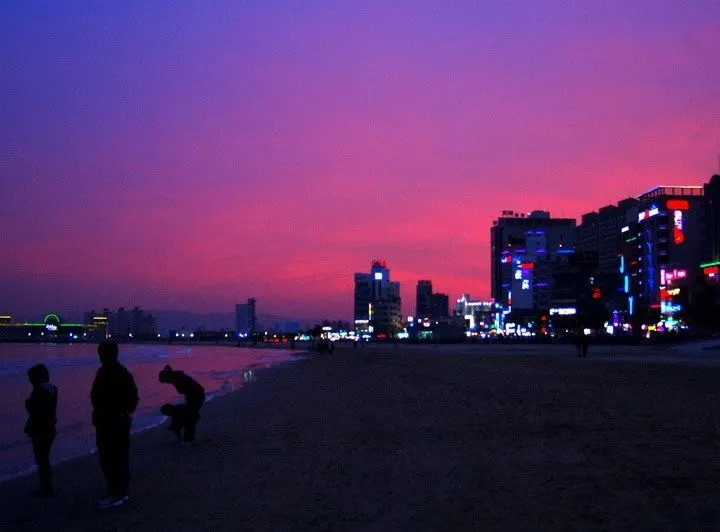 A beautiful South Korea sunset.