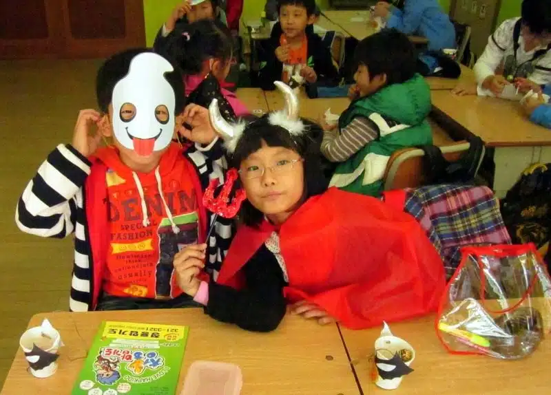 Natalie's South Korean students, dressed up!