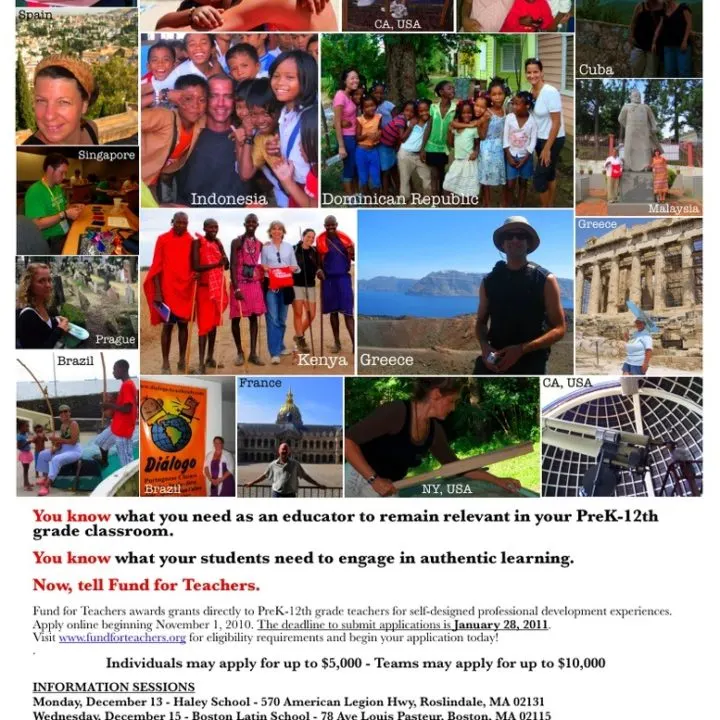 Boston Fund for Teachers Recruitment Poster