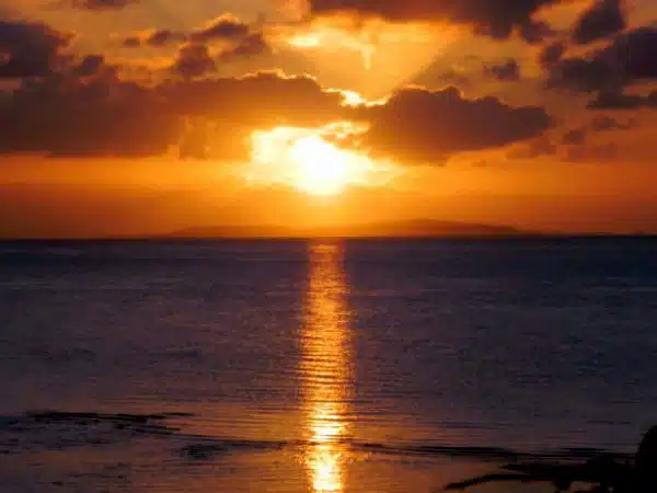 Sunset over the Indian Ocean, Mozambique.