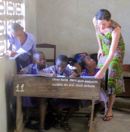 Me teaching in Sogakope, Ghana last year!