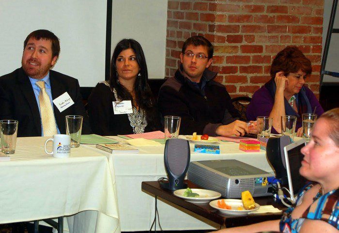 Brendan, Breanna, Michael, and Pam on the panel.