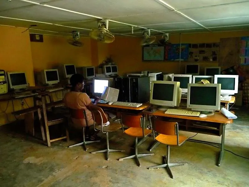 The Computer Lab at ESCO in Ghana.