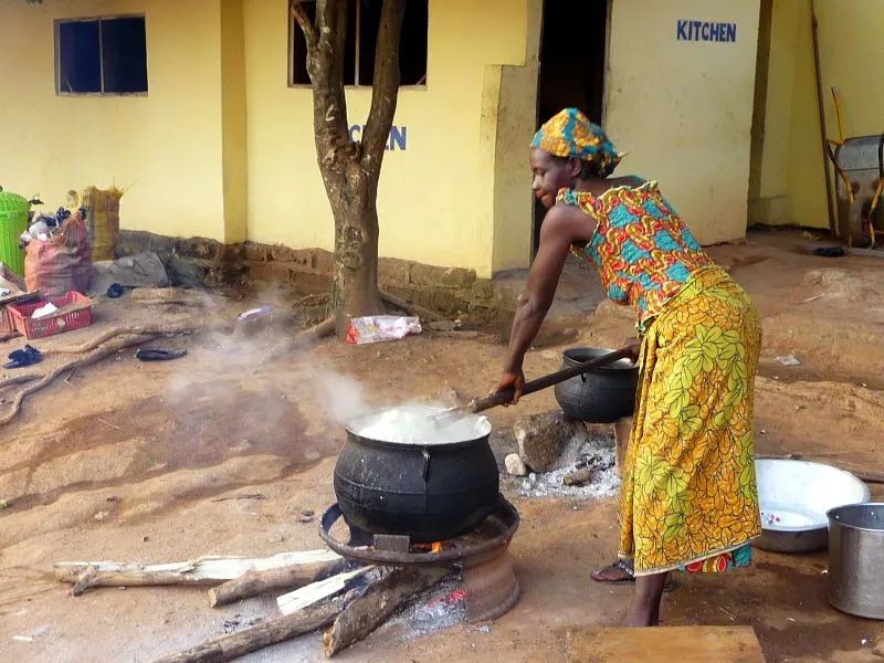 Getting lunch ready at ECSO. Yum!
