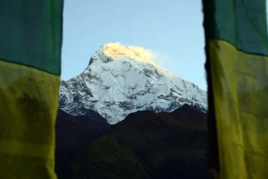 A gorgeous mountain view in Nepal.