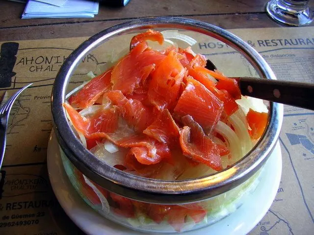 Smoked Trout in El Chalten, Argentina.