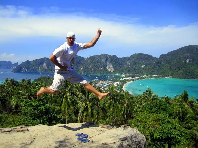 Mike PowerKicking in Ko Phi Phi, Thailand!
