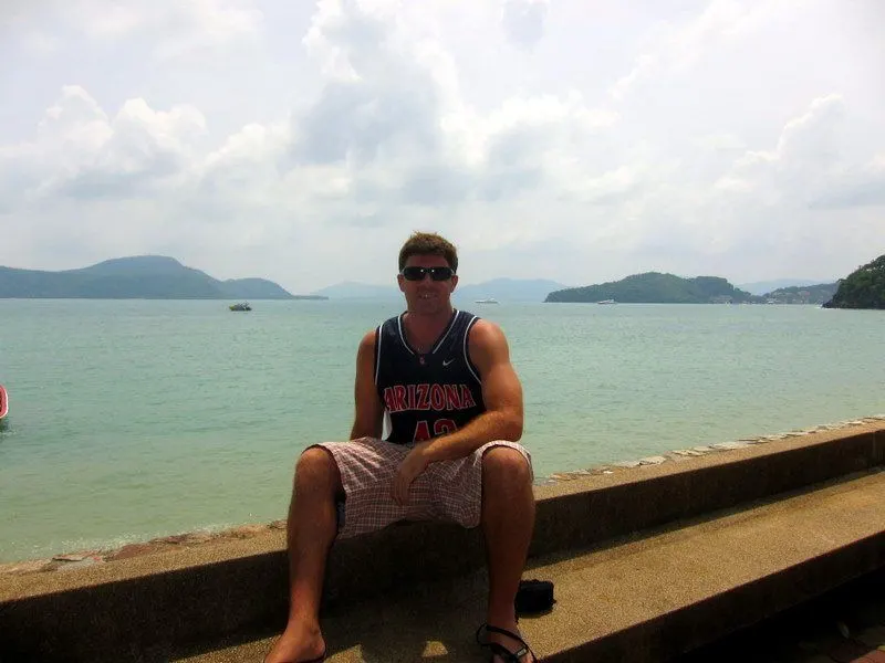 Mike took this picture of the coast while riding his motorbike around the island one Sunday afternoon.