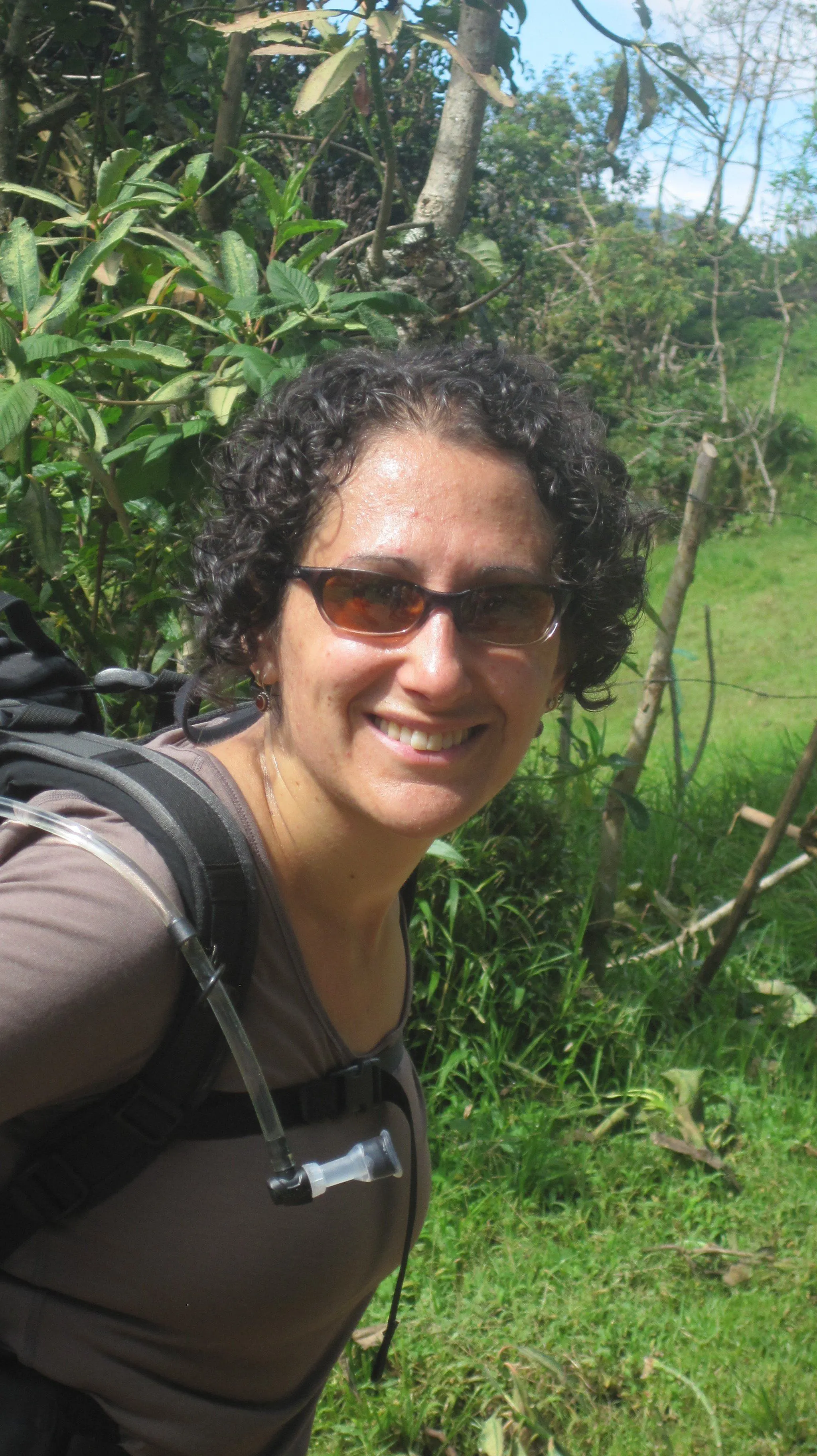 The intrepid Teacher-Traveler, trekking.