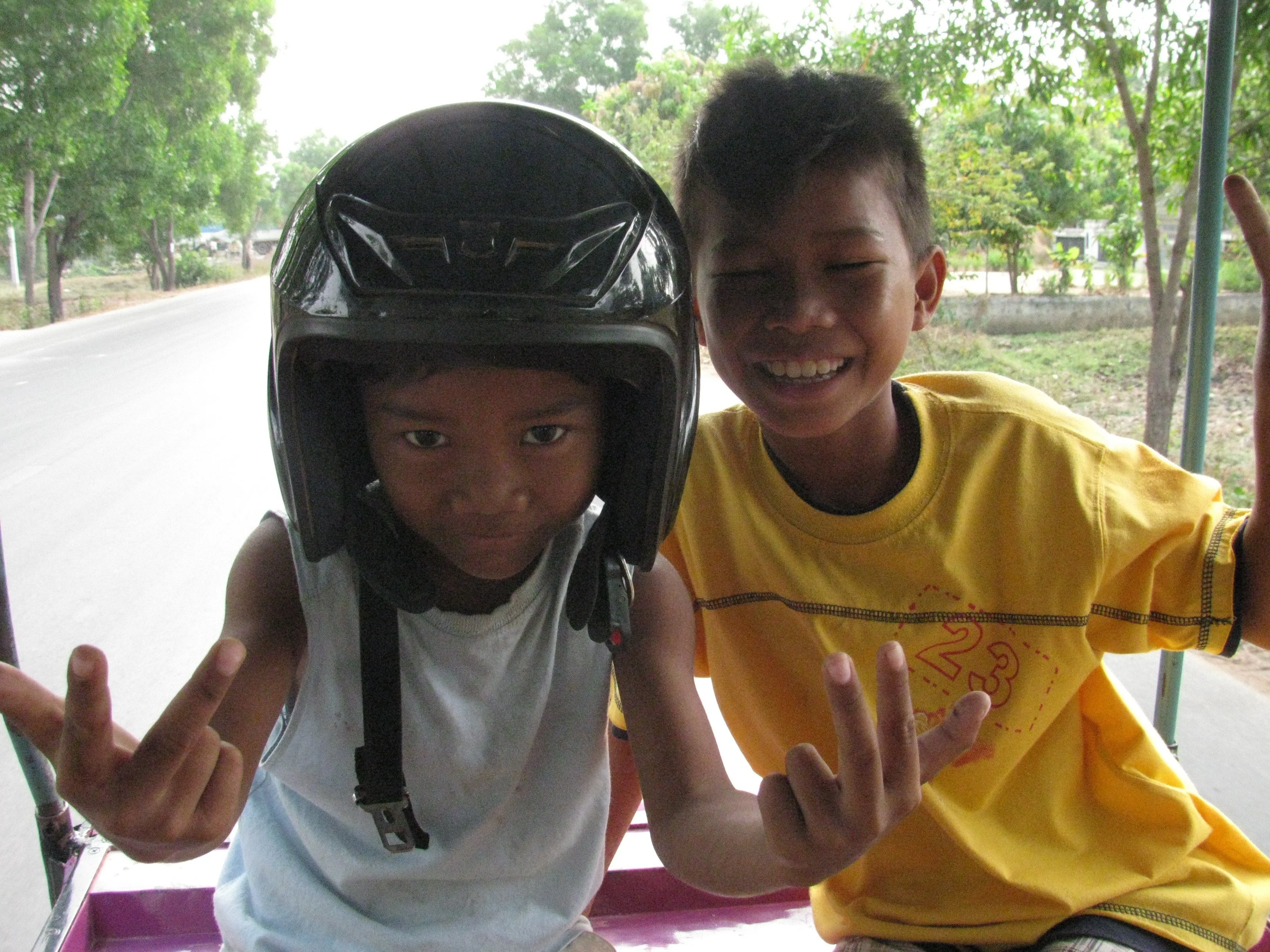 These students were so happy Tim and Robin volunteered!