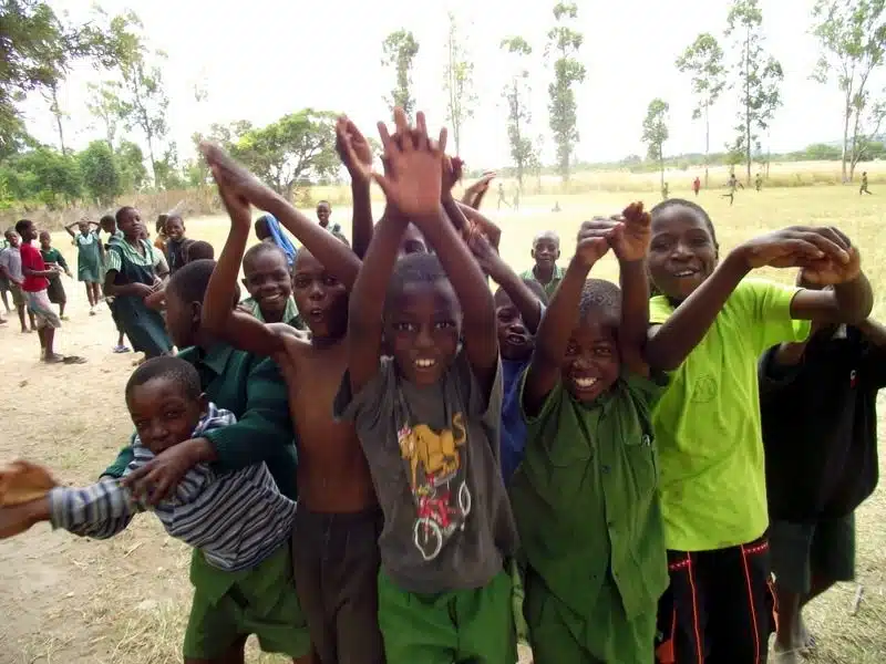 Such a wonderful photo of children playing in gym in Zimbabwe.