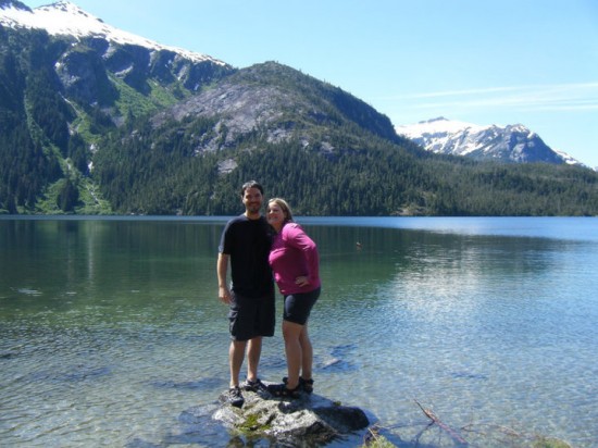 Mike and Lindsay's ice plunge in Alaska, 2010!