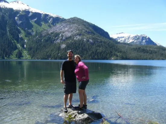 Mike and Lindsay's ice plunge in Alaska, 2010!