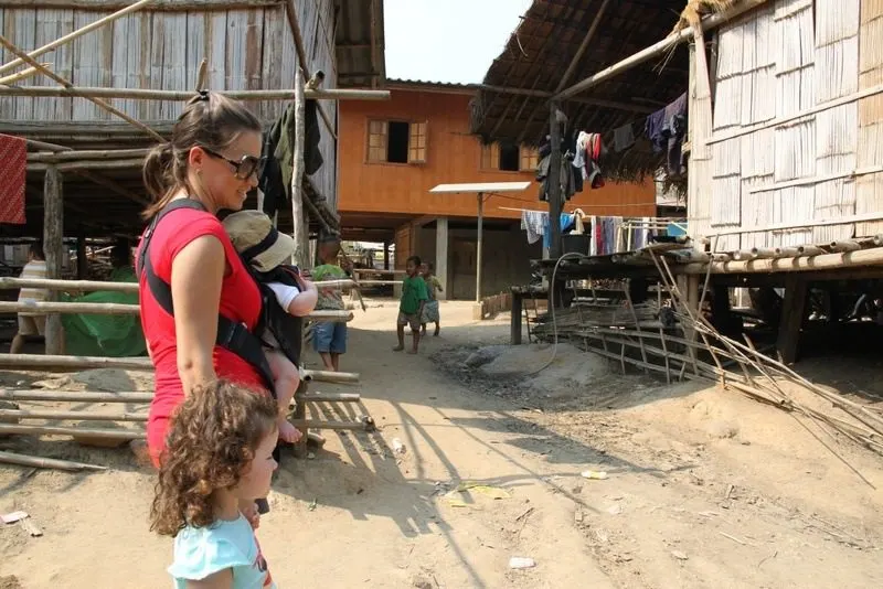 Walking in a hill tribe village in Northern Thailand in 2011.