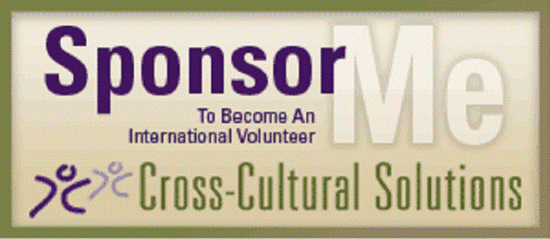 Part of Nina's campaign to raise money for her volunteer travel.