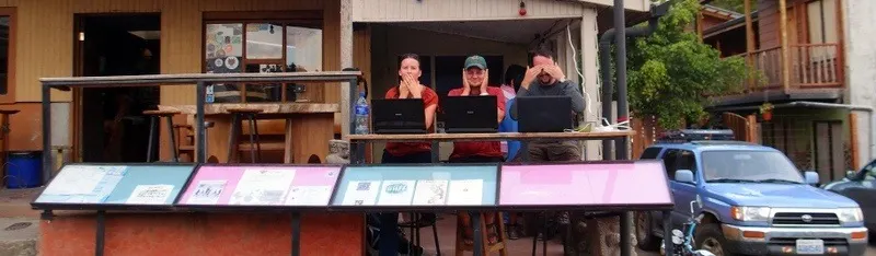 Working on the road with location-independent online teaching!