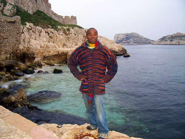 Rashaad on the island of If, near Marseille.