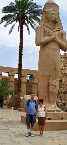 A dramatic statue seen in Jill's travels.