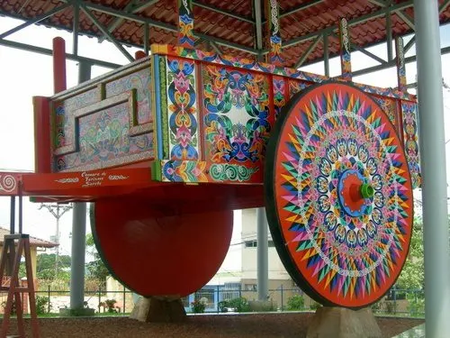 A traditional wagon spotted during Costa Rica travel.