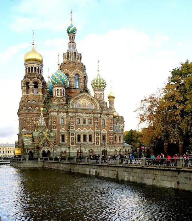 Traveling in St. Petersburg, Russia.