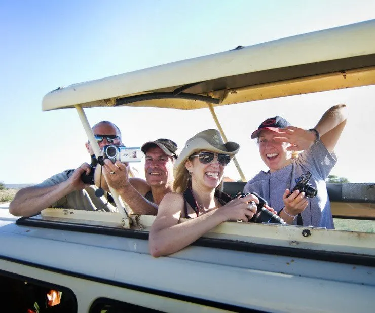Steve getting great pictures with PhotoFly Travel Club on Safari in Kenya!