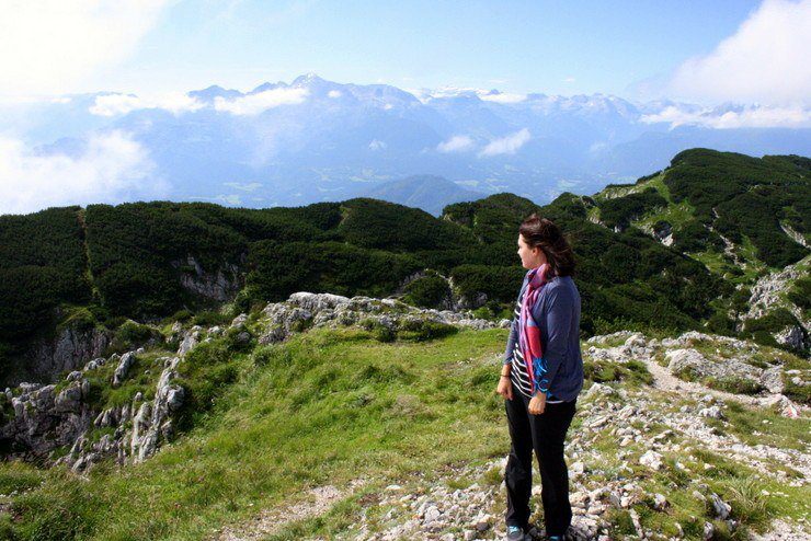 Sarah, hiking in Untersburg in Austria. Tempted to also explore the world?