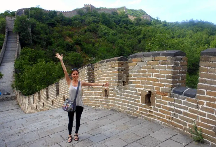 Grace on the Great Wall of China!