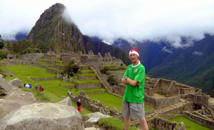 Jonny in Machu Picchu, Peru after the 4 day Inca Trail.