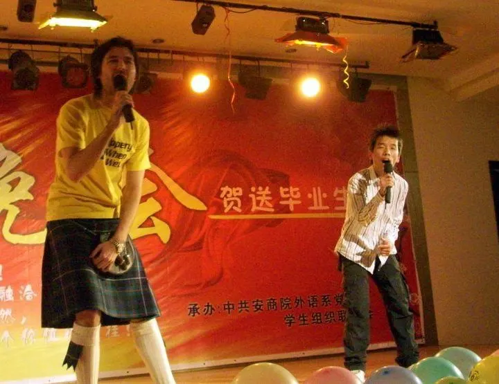 Cover your ears! Cultures merge as Scotland and China salute Bon Jovi.