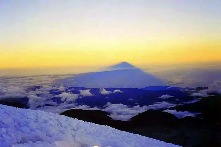 Dramatic lighting on Chimborazo in Ecuador.