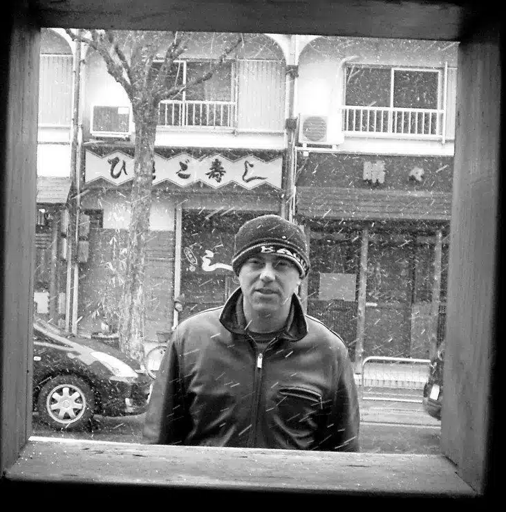 Piero in an artistic shot.