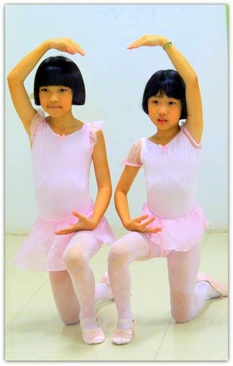 Two of Klelia's ballet students in Thailand.